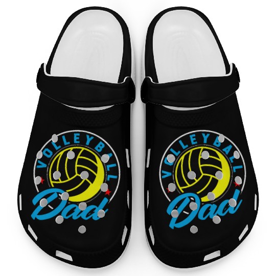 Volleyball Daddy Volleyball Dad Clogs