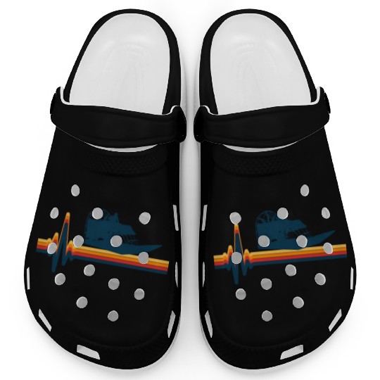 Airboat Fanboat Airboating Swamp Boat Heartbeat Clogs