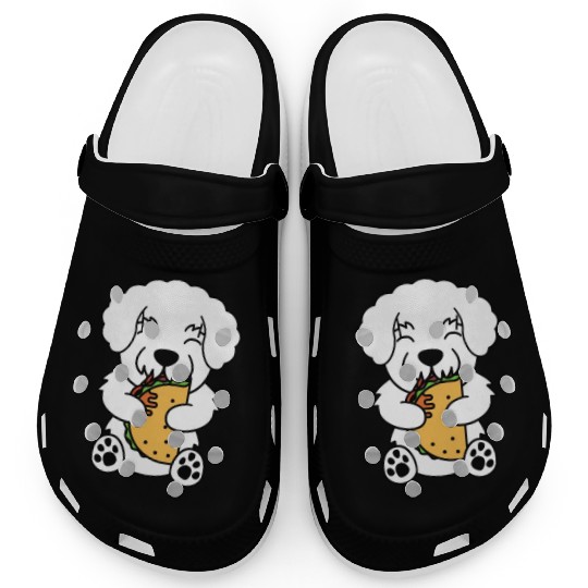 Bichon Frise Taco Lover Clogs