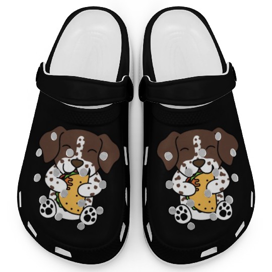 German Shorthaired Pointer Taco Lover Clogs