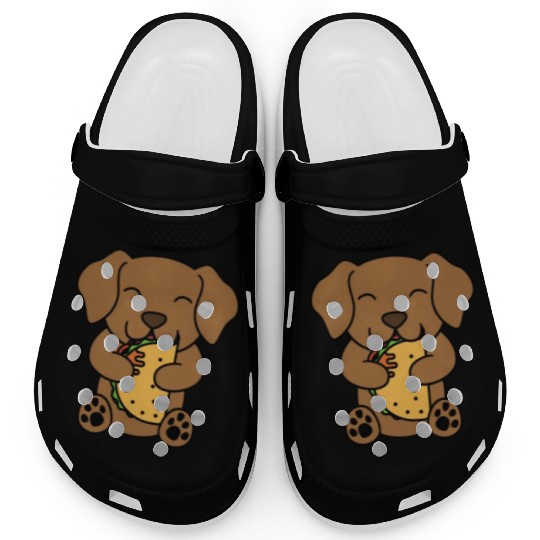Vizsla Taco Lover Clogs