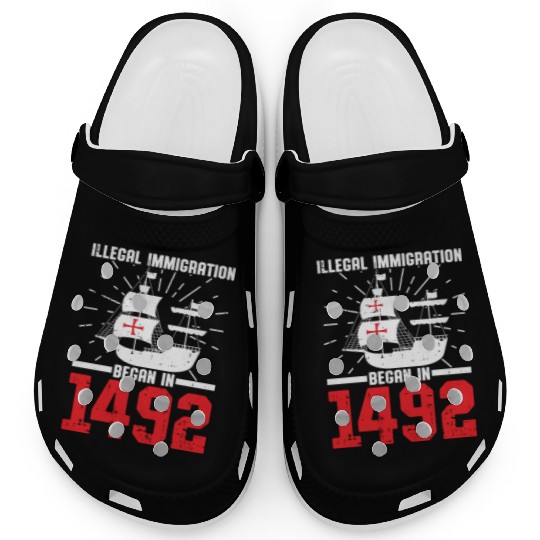 Anti Columbus Day Clogs