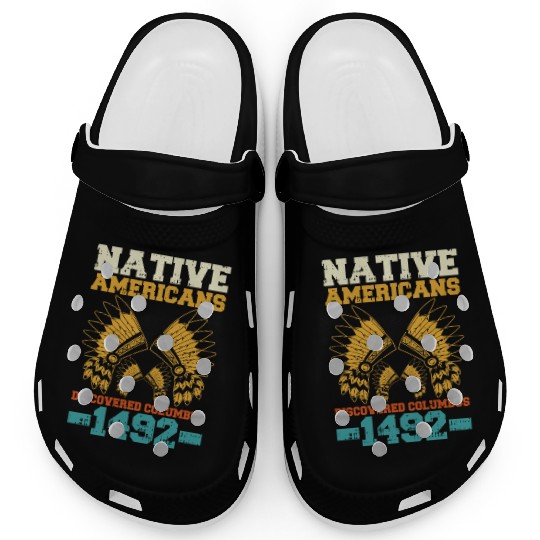 Anti Columbus Day Clogs