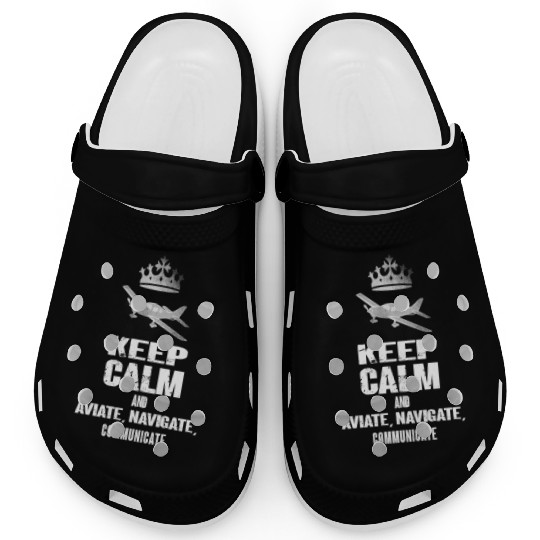 Aviation Plane Pilots Clogs