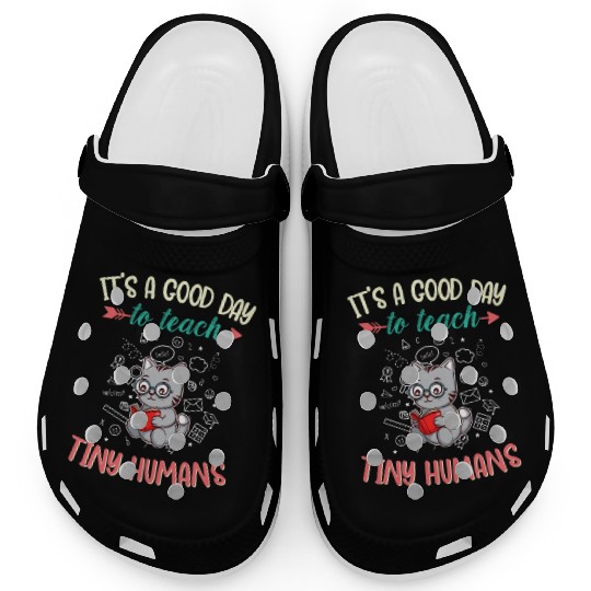 Good Day To Teach Tiny Humans Elementary Teacher Clogs