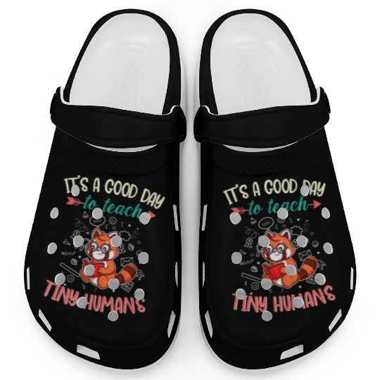 Good Day To Teach Tiny Humans Elementary Teacher Clogs