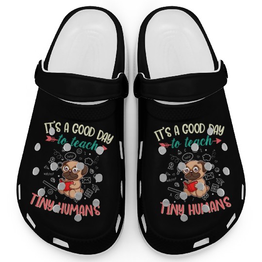Good Day To Teach Tiny Humans Elementary Teacher Clogs
