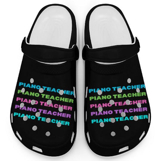 Piano Teacher Multi Color Clogs
