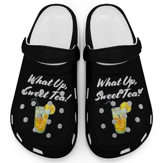What up, Sweet Tea! White Clogs
