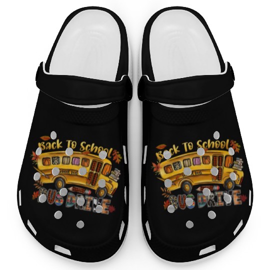 Back To School Bus Drive Clogs
