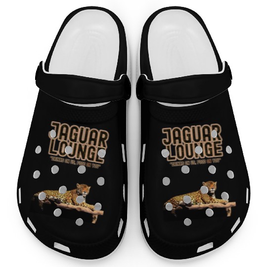 JAGUAR LOUNGE "Drinks On Us, Food On You" FUNNY Clogs