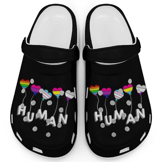 Human - Gay Lesbian Bisexual Transgender Pansexual Clogs