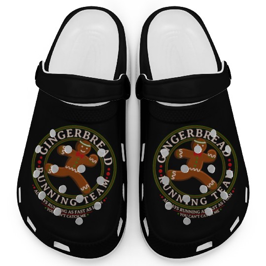 Christmas Gingerbread Running Team Clogs