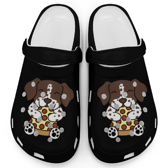 German Shorthaired Pointer Pizza Lover Clogs