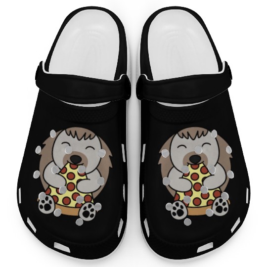 Hedgehog Pizza Lover Clogs
