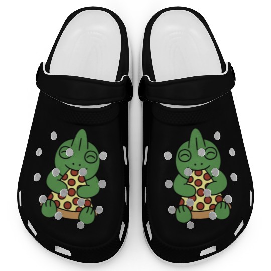 Chameleon Pizza Lover Clogs