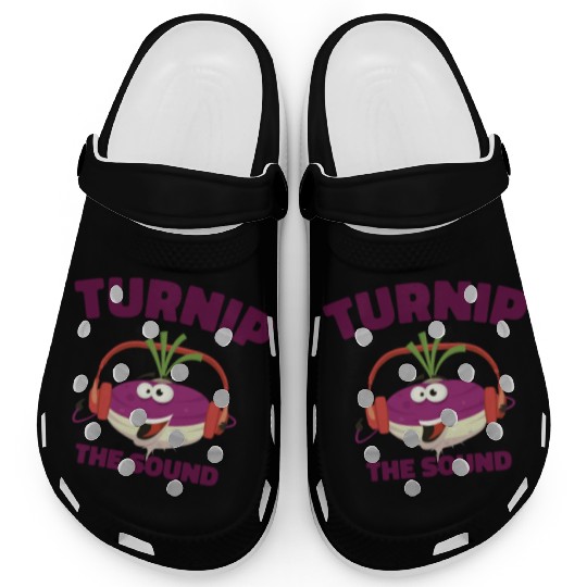Music Turnip Party Music Lover Vegetable Clogs