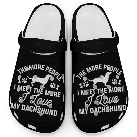 I Love My Dachshund Clogs