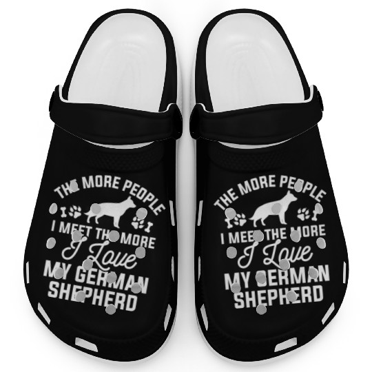 I Love My German Shepherd Clogs