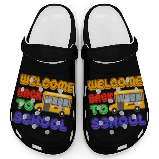 Welcome back to school bus Clogs