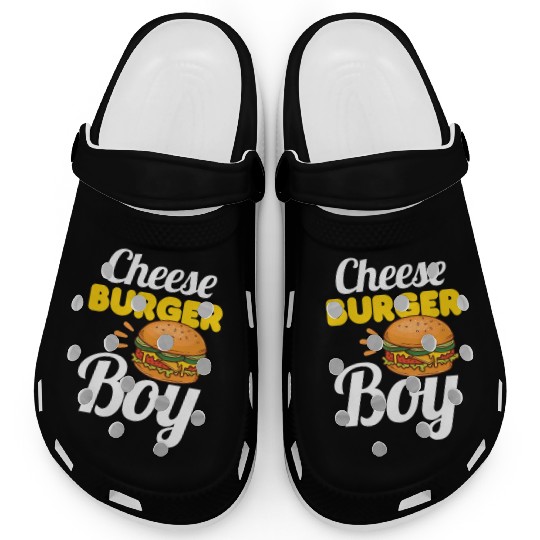 Cheese Burger Boy Clogs