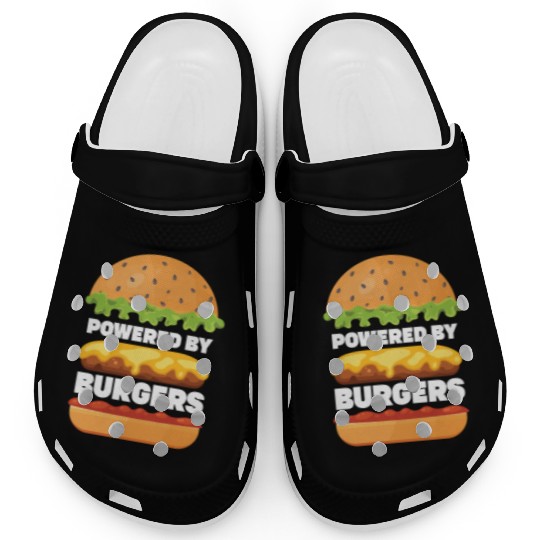 Powered By Burgers Clogs