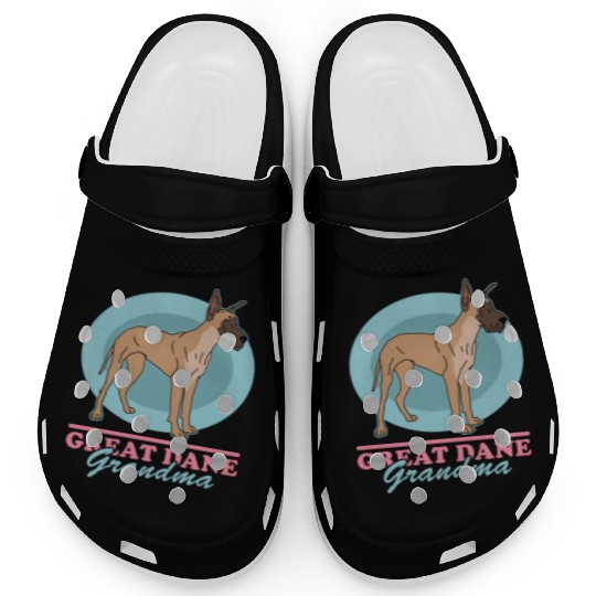 Great Dane Grandma Dog Owner Great Danes Clogs