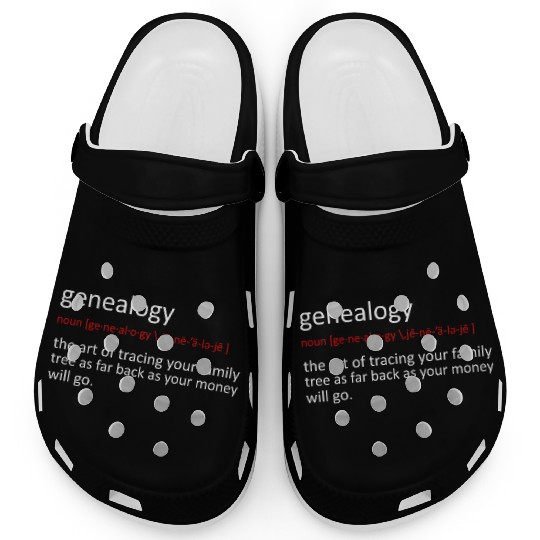 Funny Genealogy Genealogist Clogs