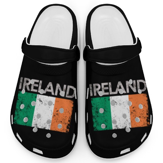 Vintage Ireland Irish Flag Pride Clogs
