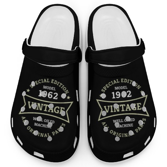 Born 1962 Vintage 60 Year Old 60th Birthday Gifts Clogs