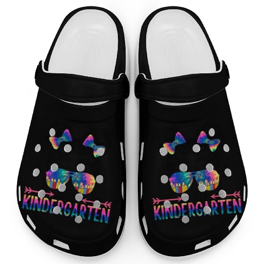 Hello Kindergarten Girl Messy Kid Bun Clogs