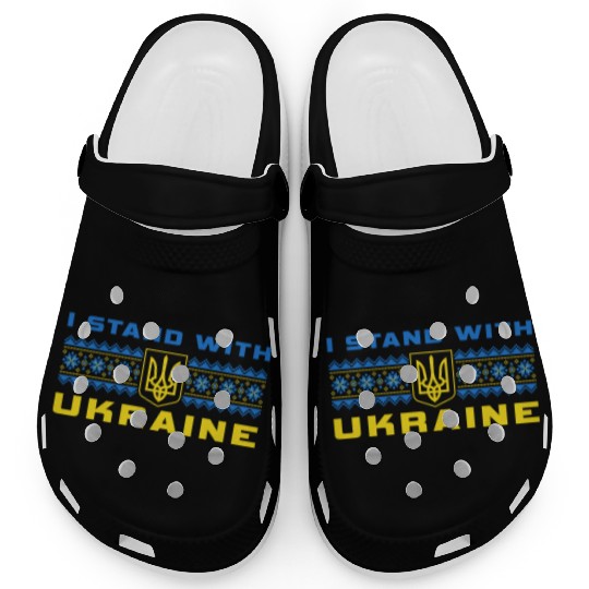 I STAND WITH UKRAINE BLUE-YELLOW Clogs