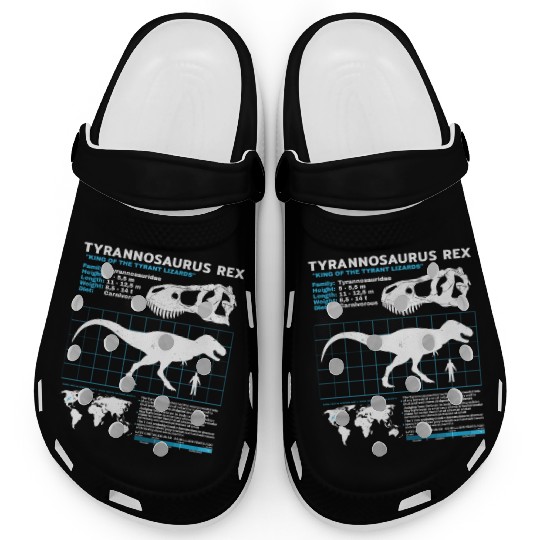 Tyrannosaurus Rex fact sheet Clogs