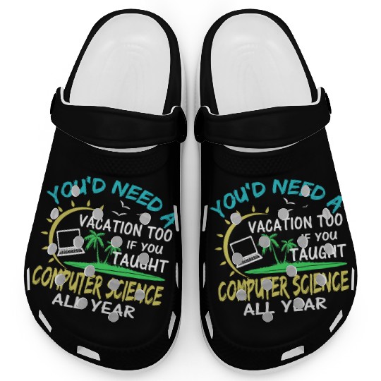 Computer Science Professor Teacher Summer Vacation Clogs