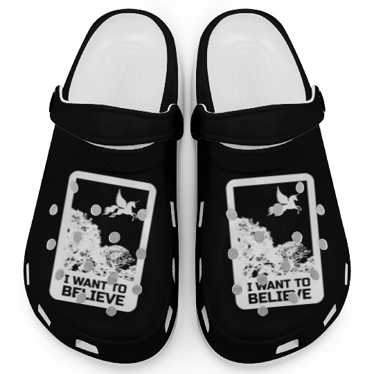 Unicorn "I Want To Believe" UAP Outfit Alien Ufo Clogs