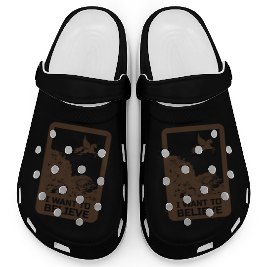 Unicorn "I Want To Believe" UAP Outfit Alien Ufo Clogs