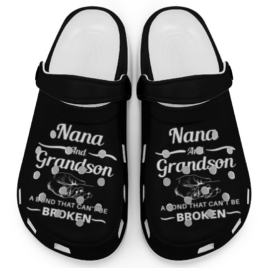 Nana And Grandson A BondThat Can't Be Broken Clogs