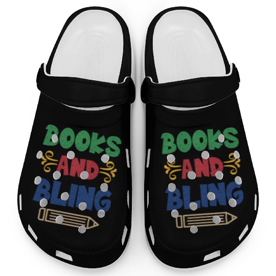Books And Bling Clogs