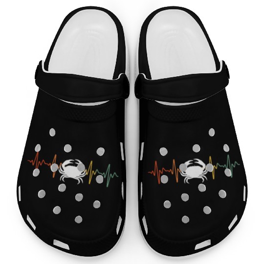 Retro Crab Heartbeat Clogs
