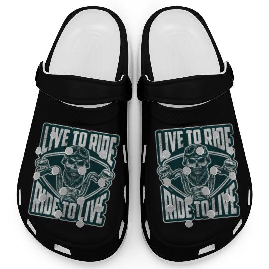 Motorcyclist Hard Rock Cross Machine Two-Wheeler Clogs