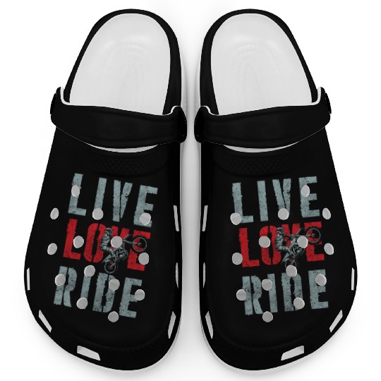 Biker Hard Rock Racing Motocross Clogs