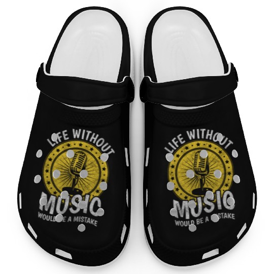 Music Band Piano Guitar Clogs