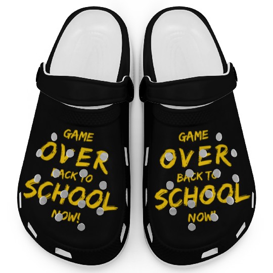 Game Over Back To School Clogs