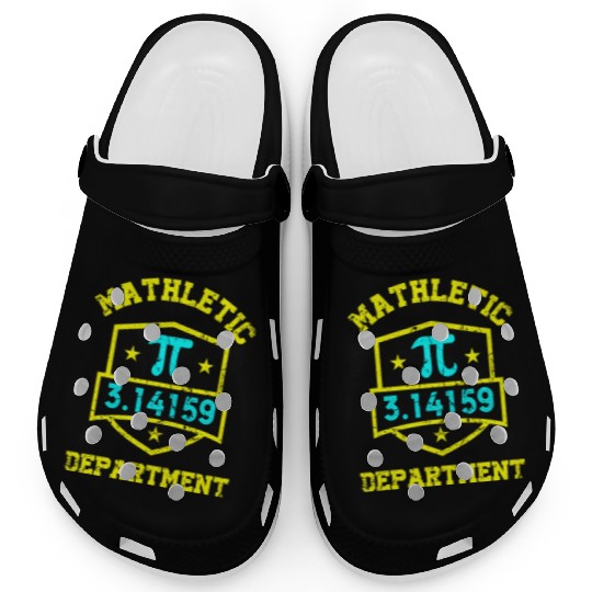 Mathletic Department Funy Math Teacher Student Pi Clogs
