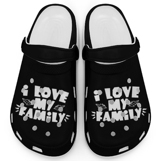 I Love My Family Reunion Gathering Families Clogs