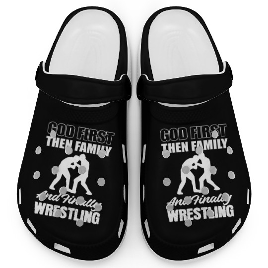 Finally Wrestling Athlete Gift Clogs