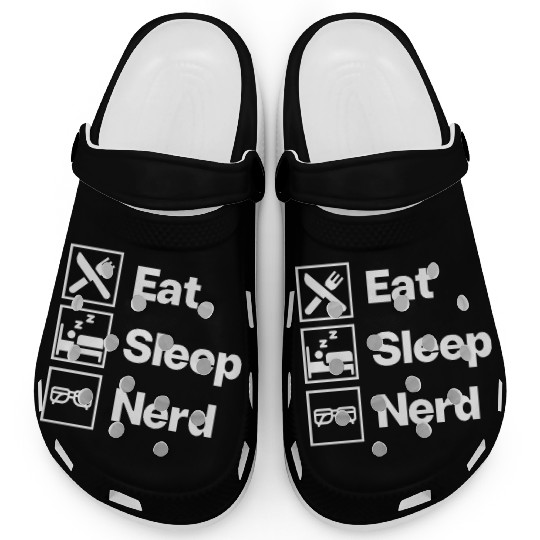 Eat Sleep Nerd Clogs