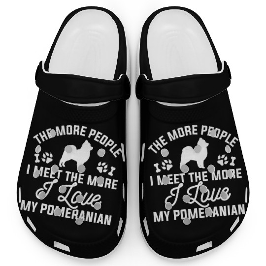I Love My Pomeranian Clogs