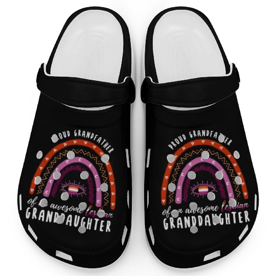 Rainbow Grandfather Lesbian Granddaughter Clogs