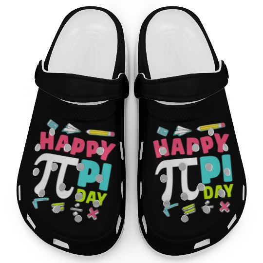 Happy Pi Day Kids Math Teachers Student Professor Clogs